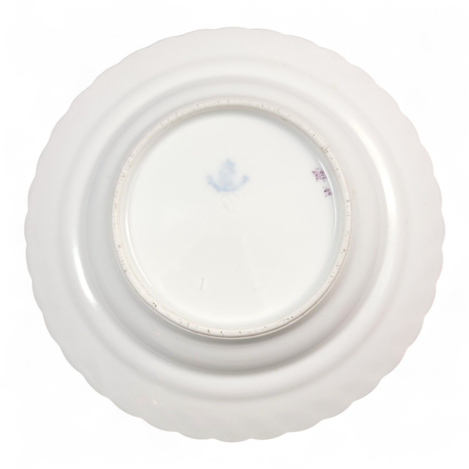 Nymphenburg Porcelain Butter Dish “Louis XVIII”, Hand Painted C.1895 photo vinterior