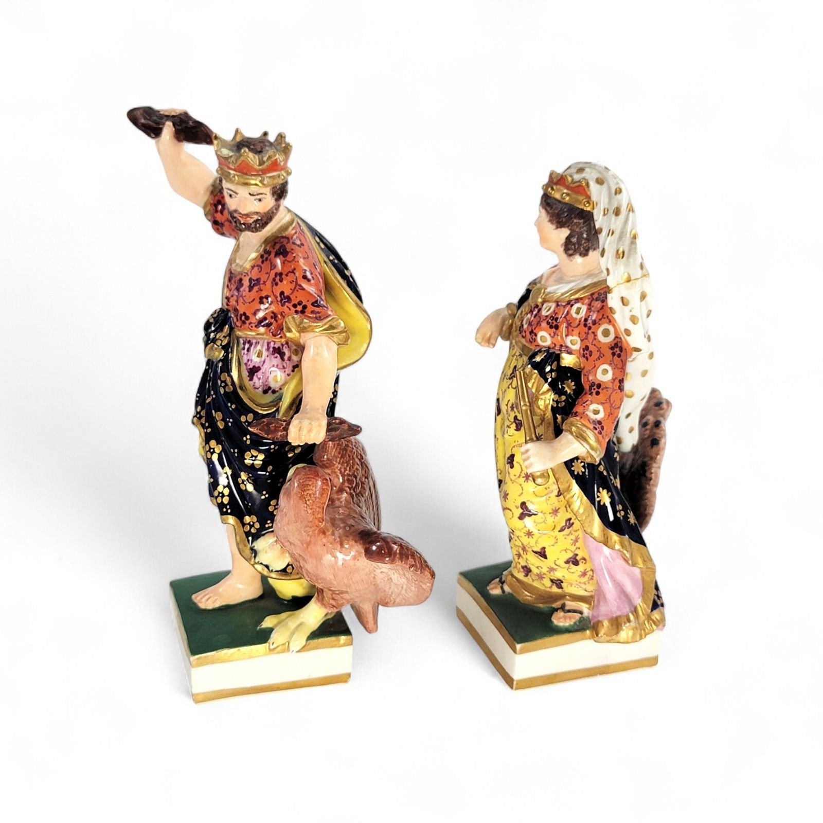 Antique Georgian Royal Crown Derby Jupiter And Juno Figures, Bloor Period C.1830 photo furniture