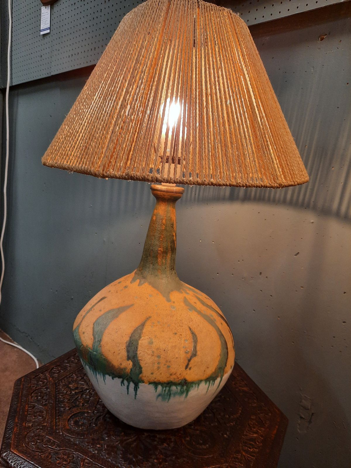 1970s Large Studio Pottery Lamp By Gill Bott Professionally Rewired And Pat Tested photo buy