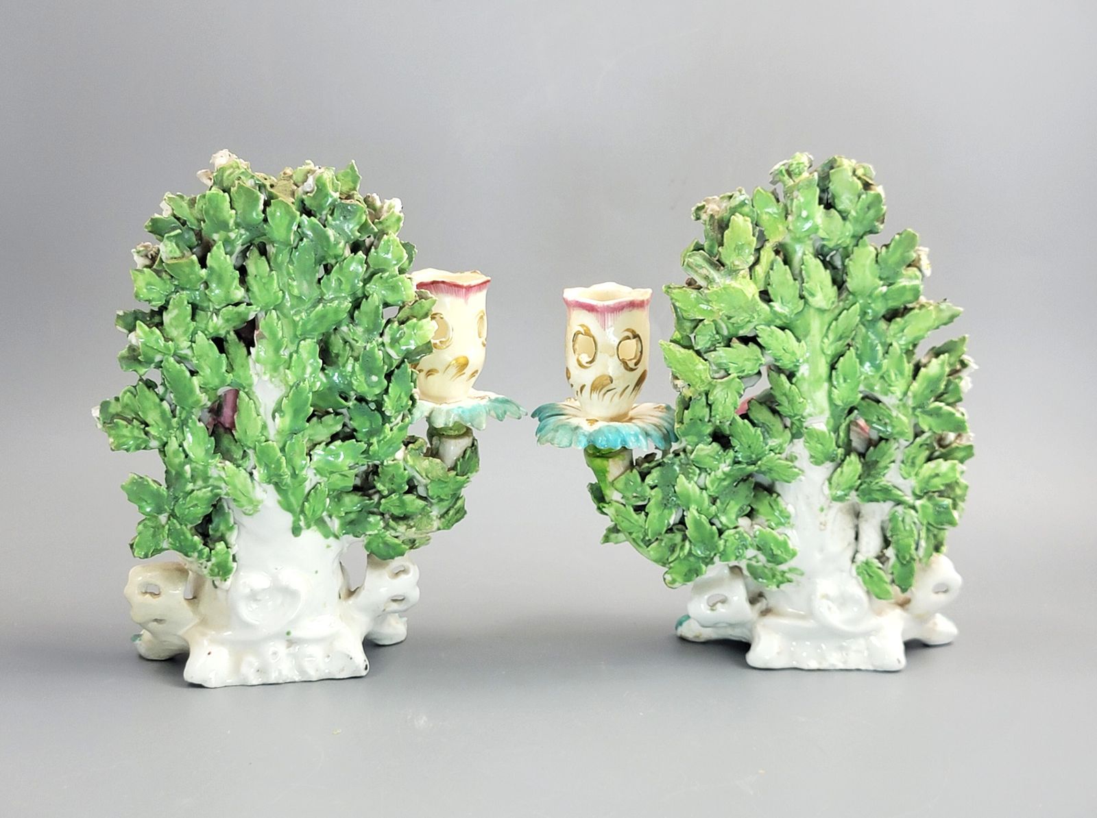 Derby Patch Mark Porcelain Musicians Candlesticks, C. 1765–1770 photo for sale