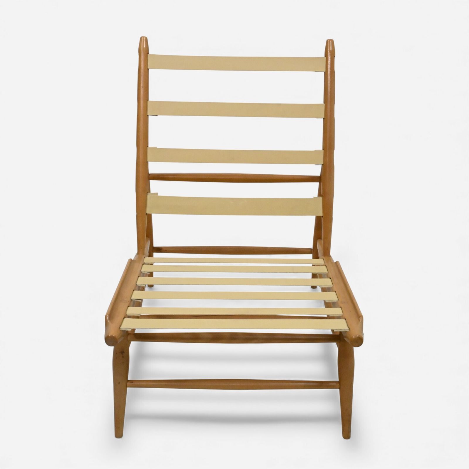 photo vinterior Ercol 1950s 60s Easy Chair Model 427 Light Finish New Webbing Free Uk Delivery
