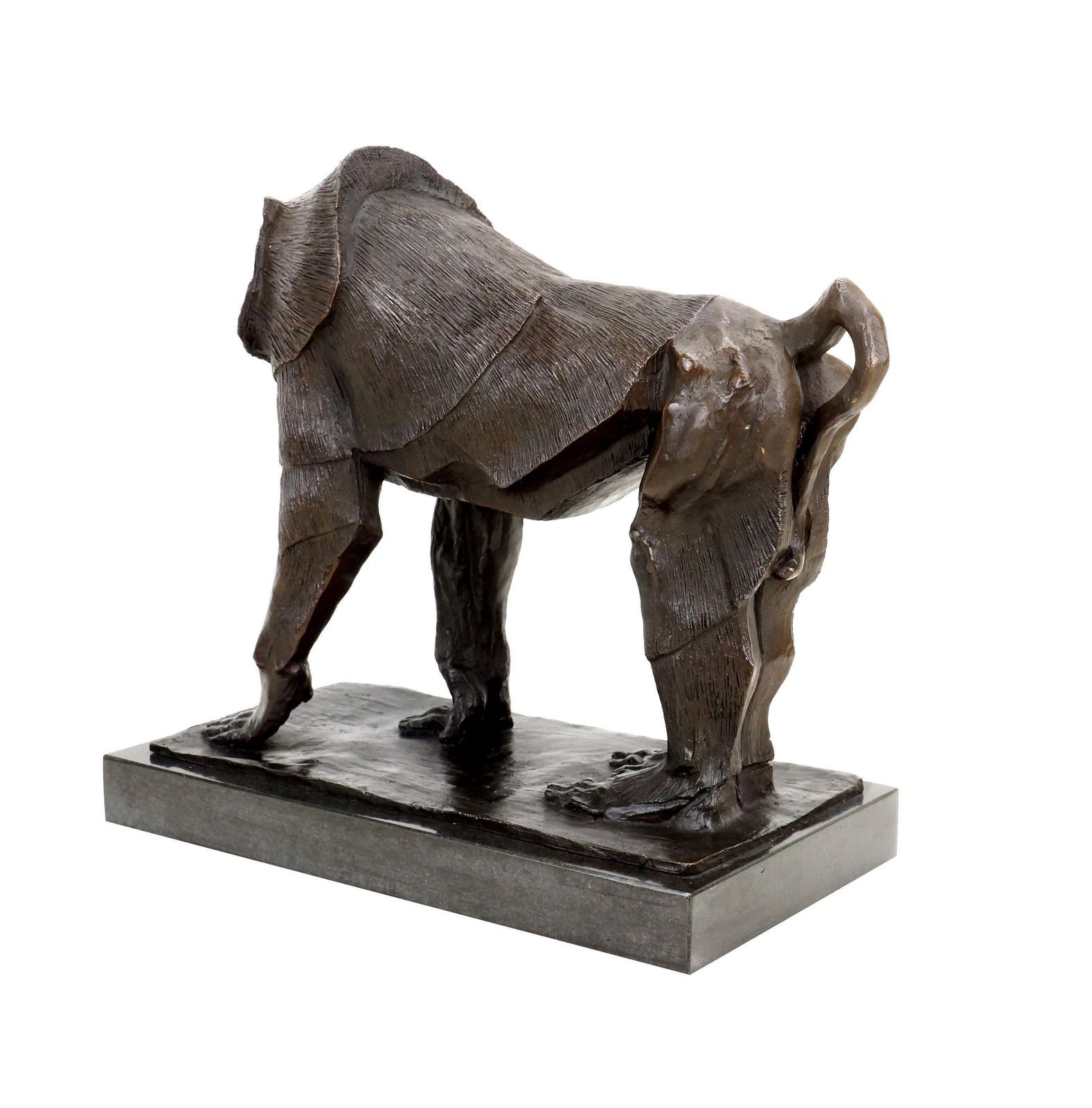 photo furniture Sculpture Of A Large Ape In The Style Of Rembrandt Bugatti. Bronze Sculpture.