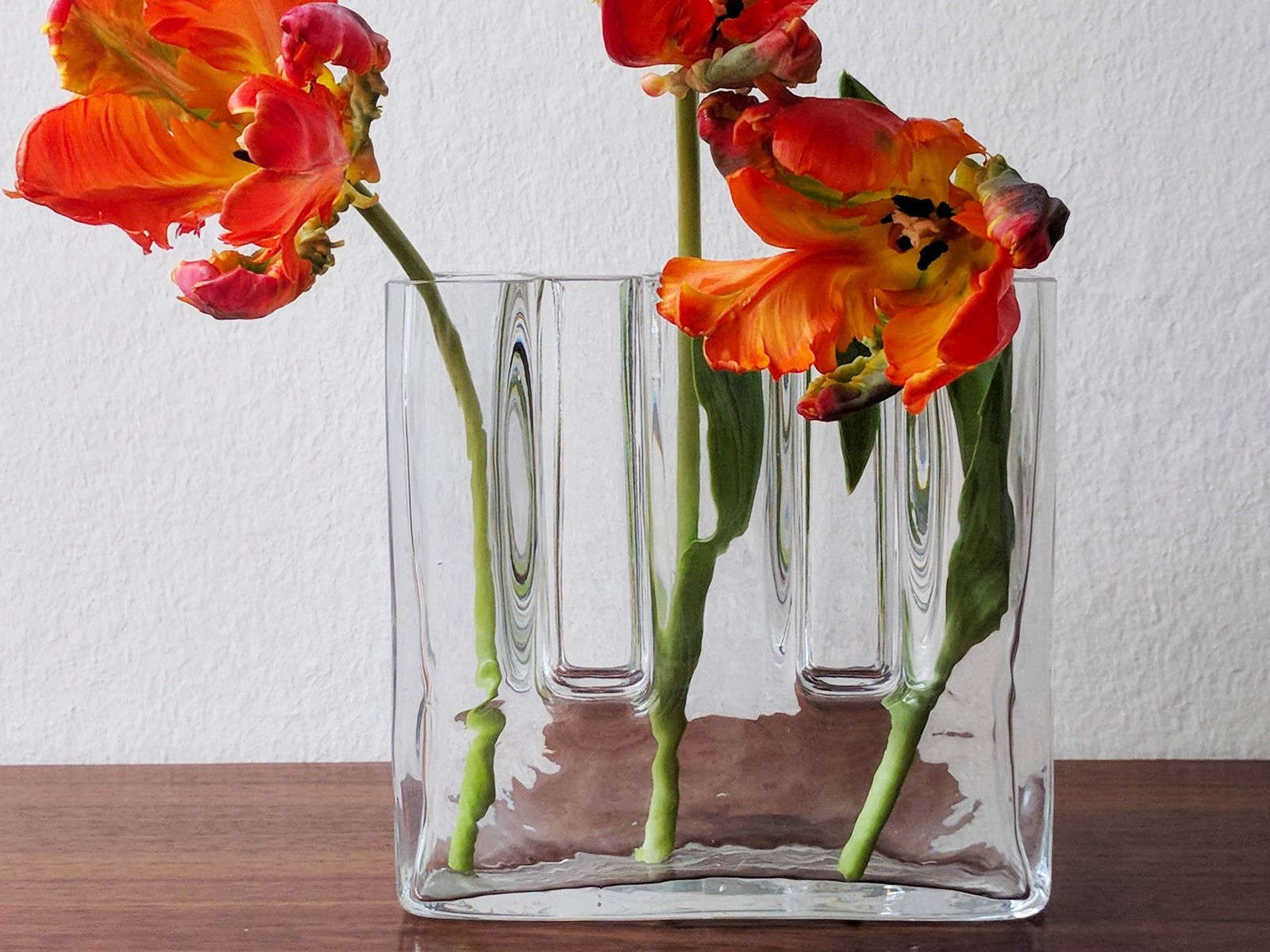 Sculptural Crystal Glass Vases By Josef Riedel For Riedel Glass, Austria, 1970s, Set Of 2 photo vinterior