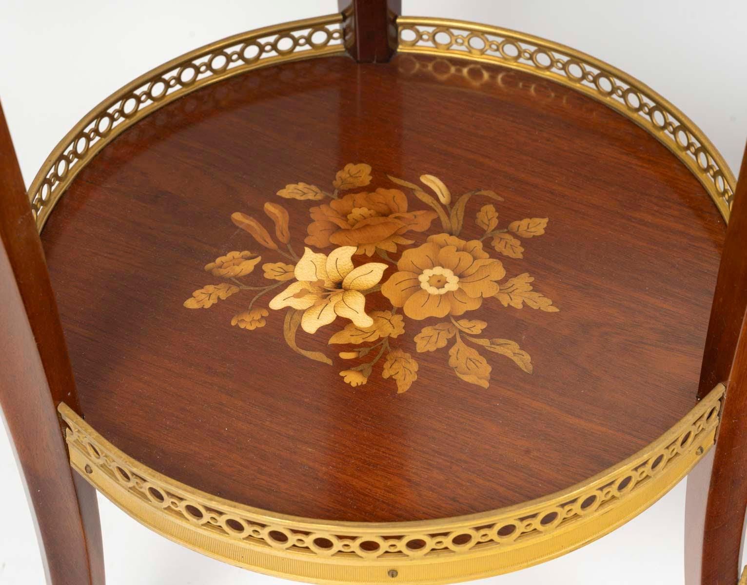 Pair Of Louis XV Style Wooden And Gilt Bronze Side Tables. photo buy