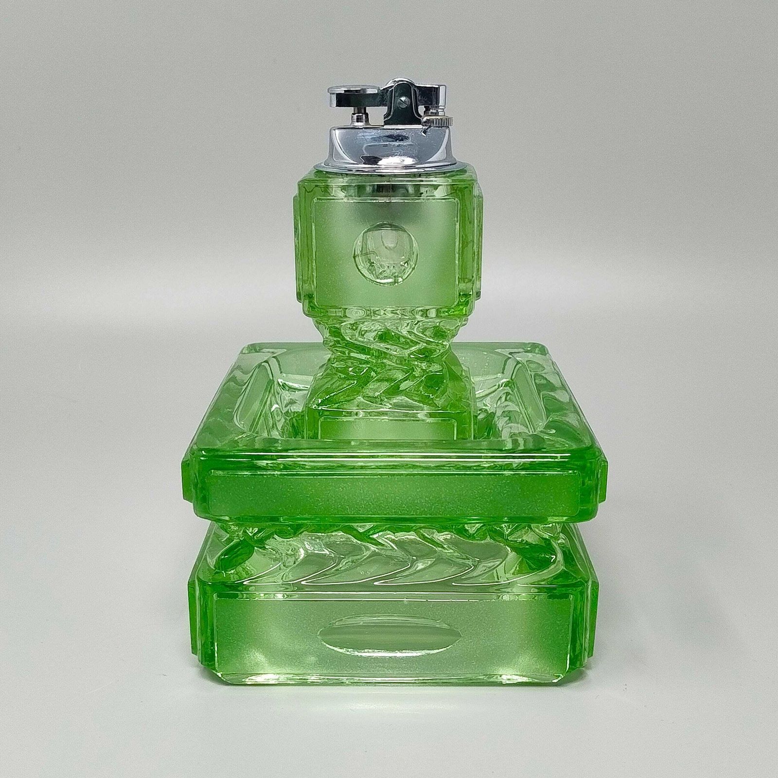 1970s Stunning Green Smoking Set By Antonio Imperatore In Murano Glass. Made In Italy photo Home Decor