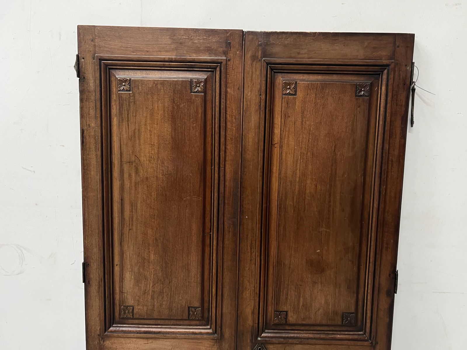 Page 1 Of 16 Pair Of 18th Century Solid Walnut Double Panel Doors photo Home Fixtures