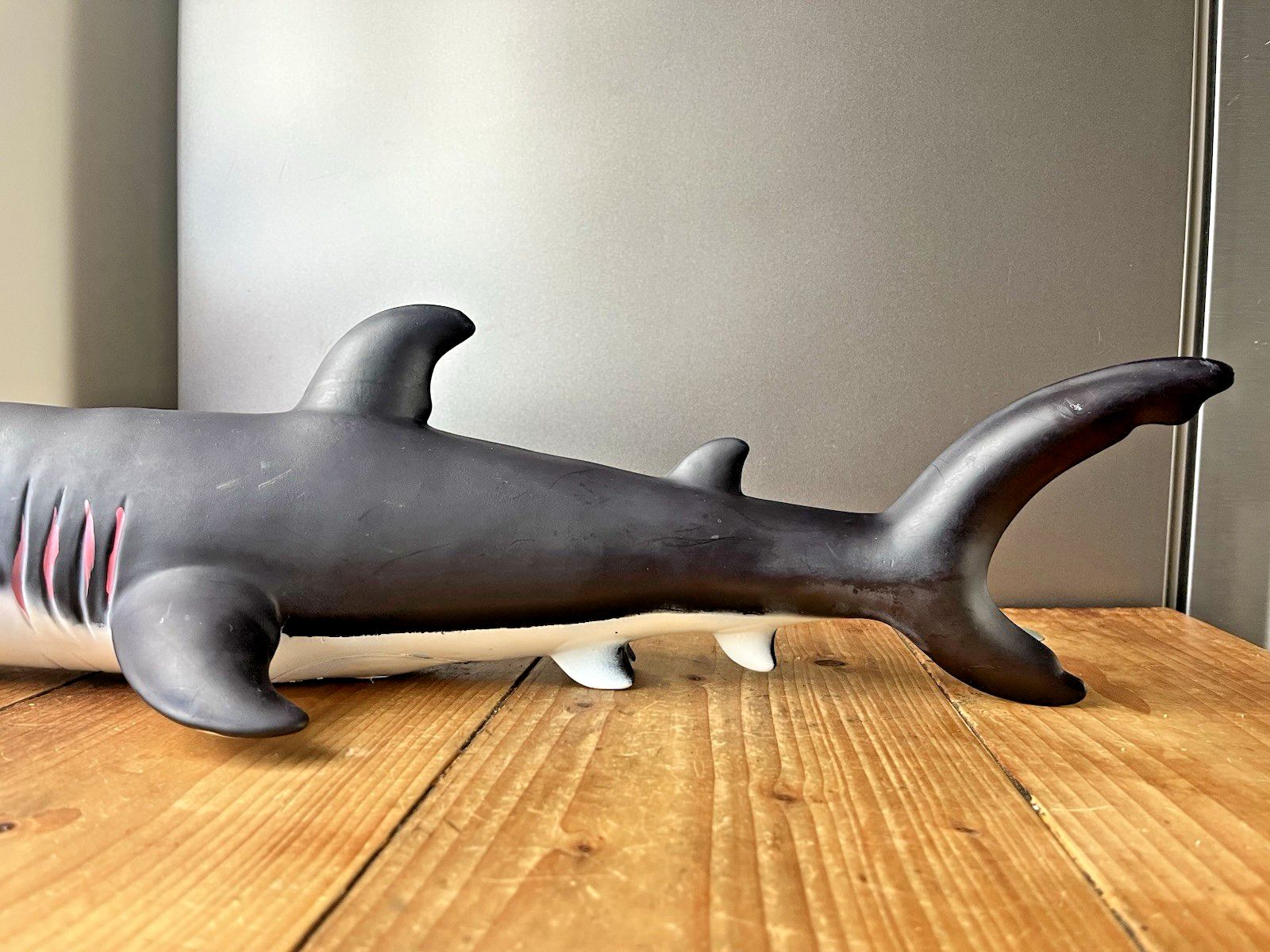 Large 20" Vintage Fast Champ Ind Ltd Hongkong Rubber Great White Shark Jaws Prop photo buy