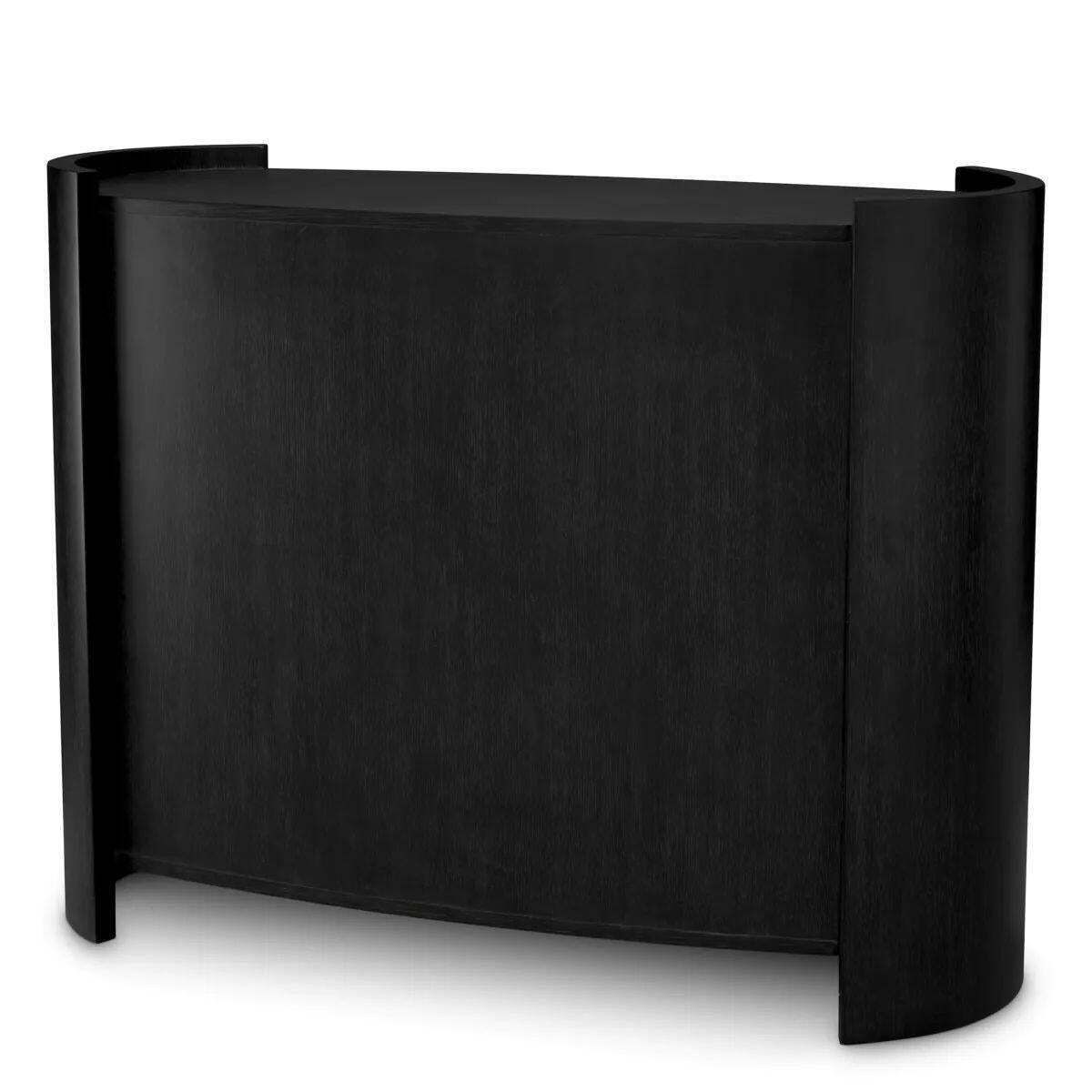 Chest Of Drawers   Anthracite Grey Oak Veneer, Bronze Finish photo 5764.0