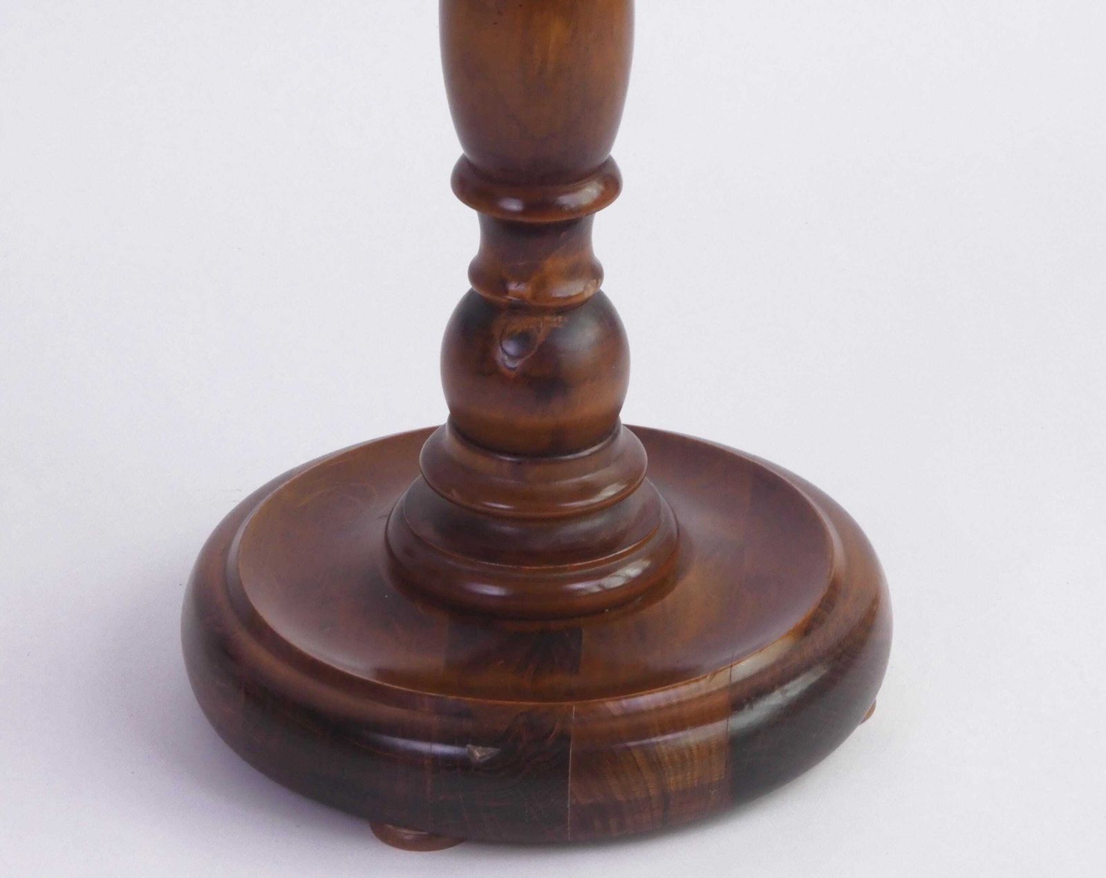 Small Oak French Pedestal, Wood Carved Plant Stand, Farmhouse Decor Side Table photo Home Decor