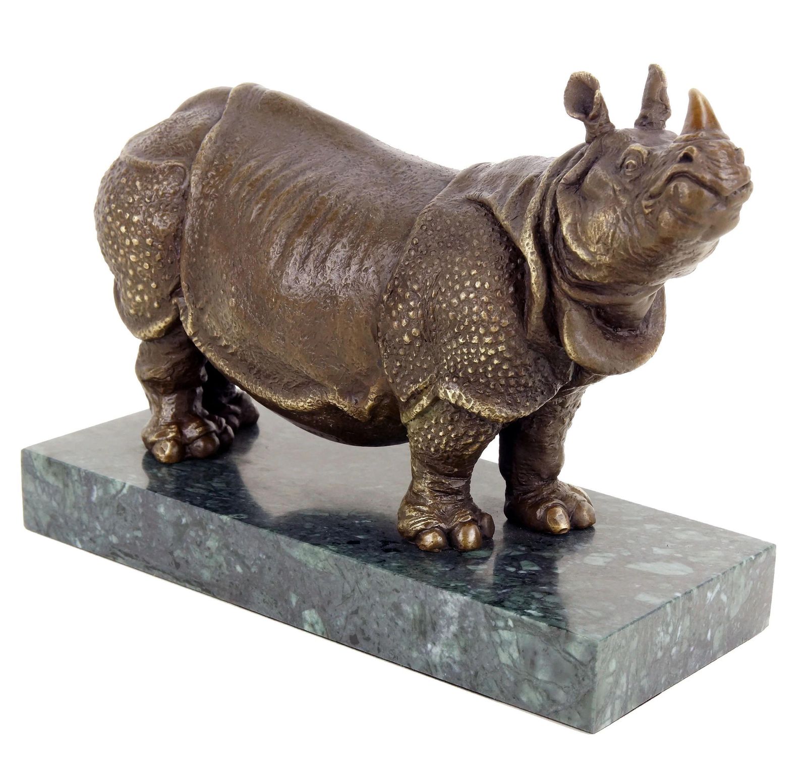 Statue Of Rhinoceros, Bronze Sculpture In The Style Of Rembrandt Bugatti photo 2660.0
