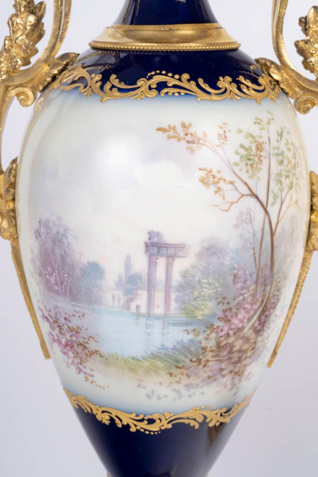 photo furniture Pair Of Covered Sèvres Porcelain Vases, Napoleon III Period, 19th Century.
