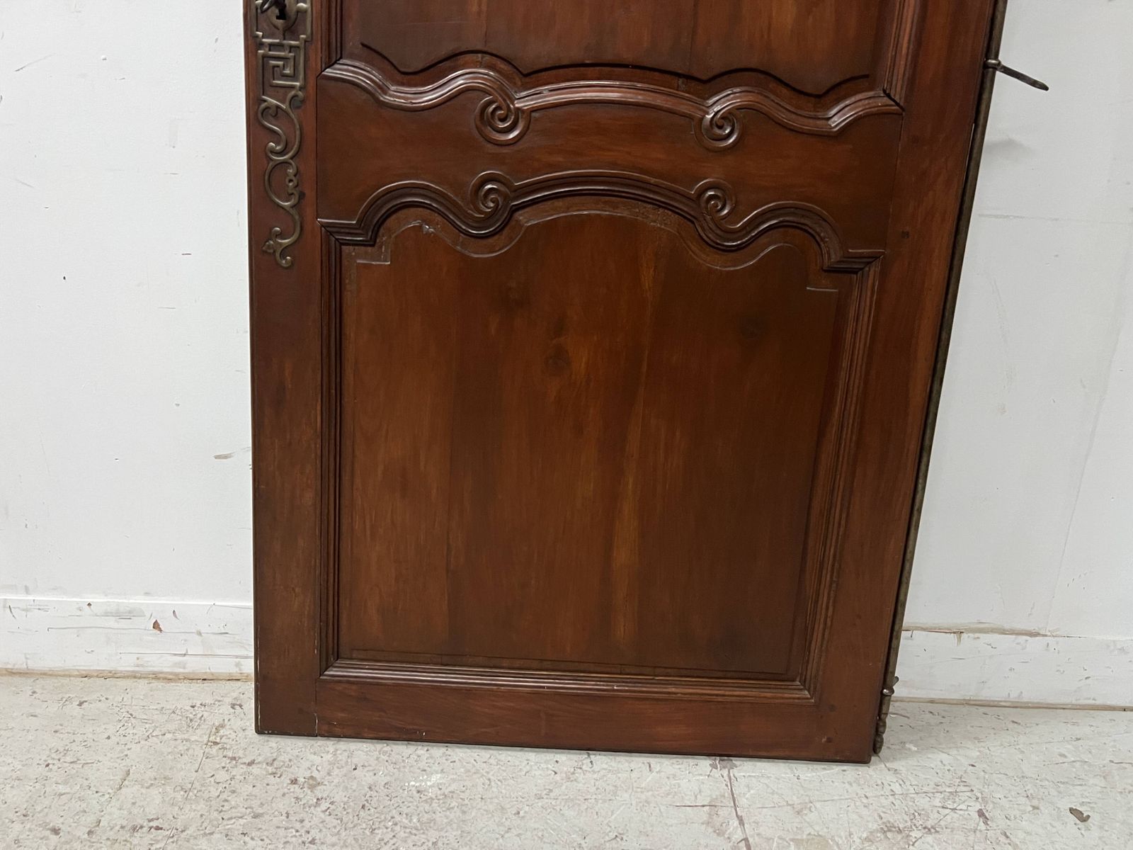 18th Century Solid Cherry Wood Cupboard Door photo Home Fixtures
