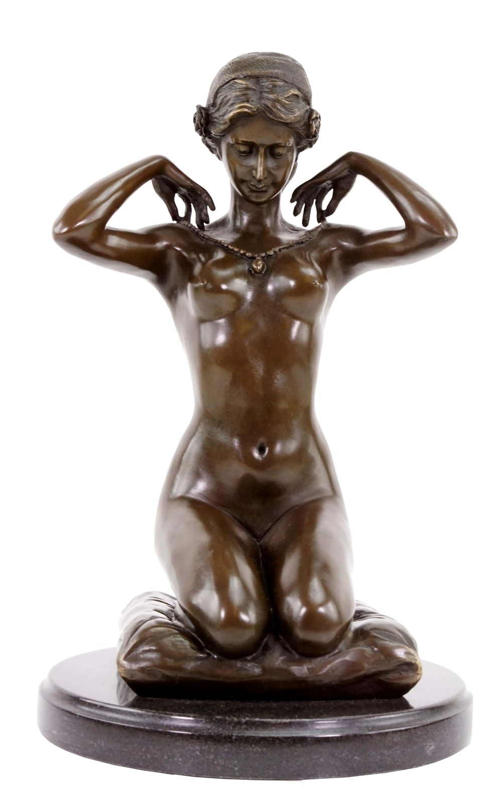 Erotic Nude Statue, Art Nouveau Style Bronze Sculpture photo 1830.31