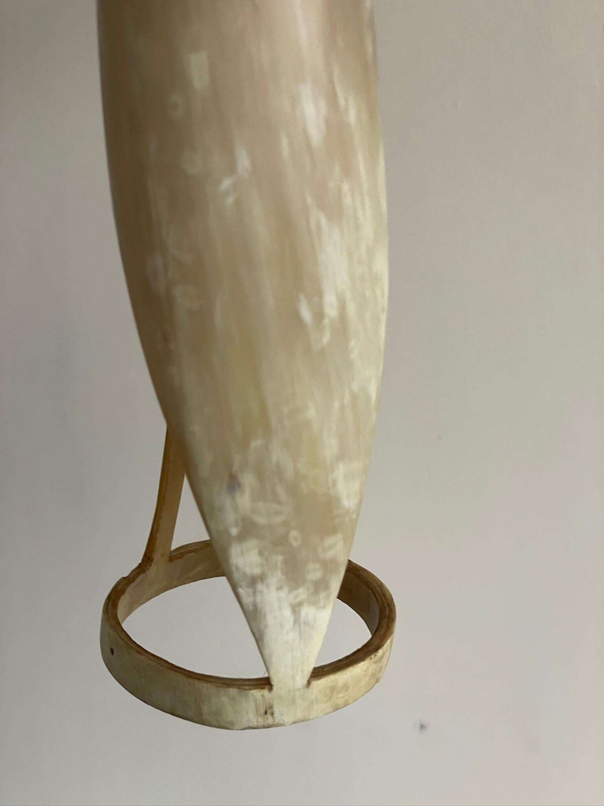 Extra Large Mid Century Sculpture Carved Bone Or Horn Of A Heron photo 74.0