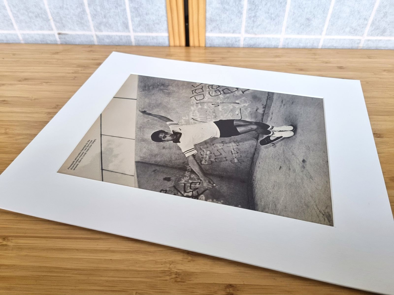 Skate Culture Photo Page, 1980s Freestyle Skateboarding Print, Doug Pineapple Saladino G&S Era, Collector Art, San Diego Barrio Linda Vista photo vinterior