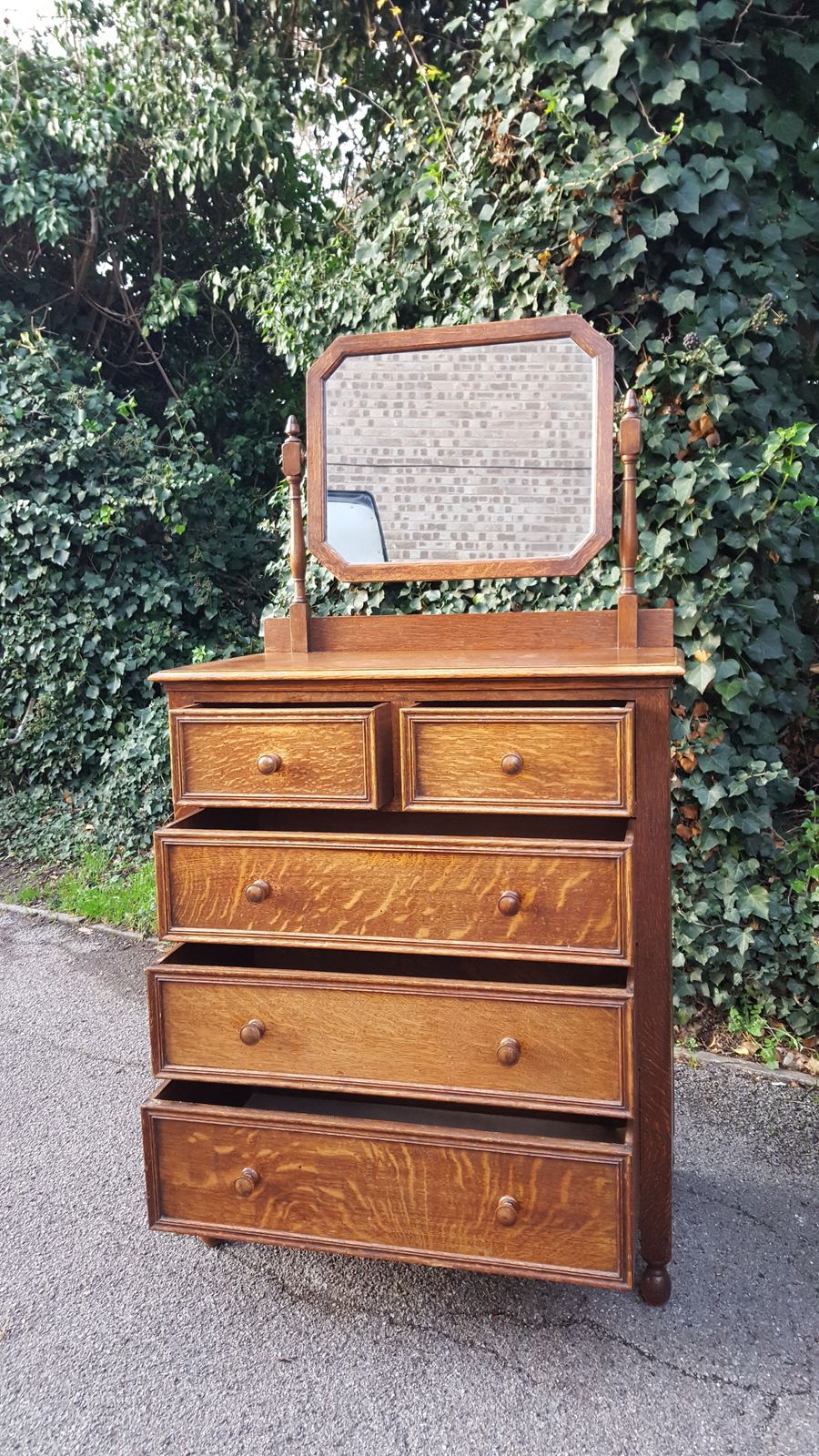 Heals Oak Dressing Chest Of Drawers photo furniture