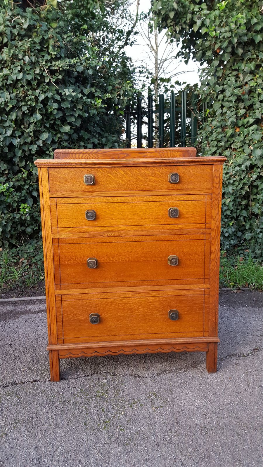 Heals Style Oak Chest Of Drawers photo Furniture