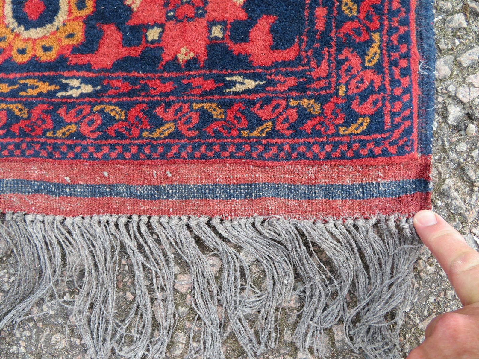 Textiles Afghan Herat Rug. West Afghanistan. 153cm X 99cm. photo