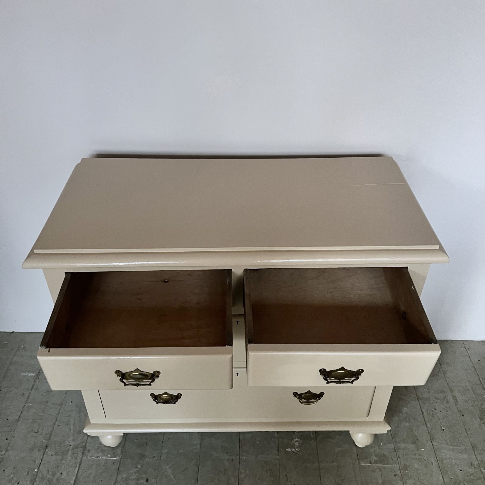 Small Newly Painted Chest Of Drawers With Original Handles photo Furniture