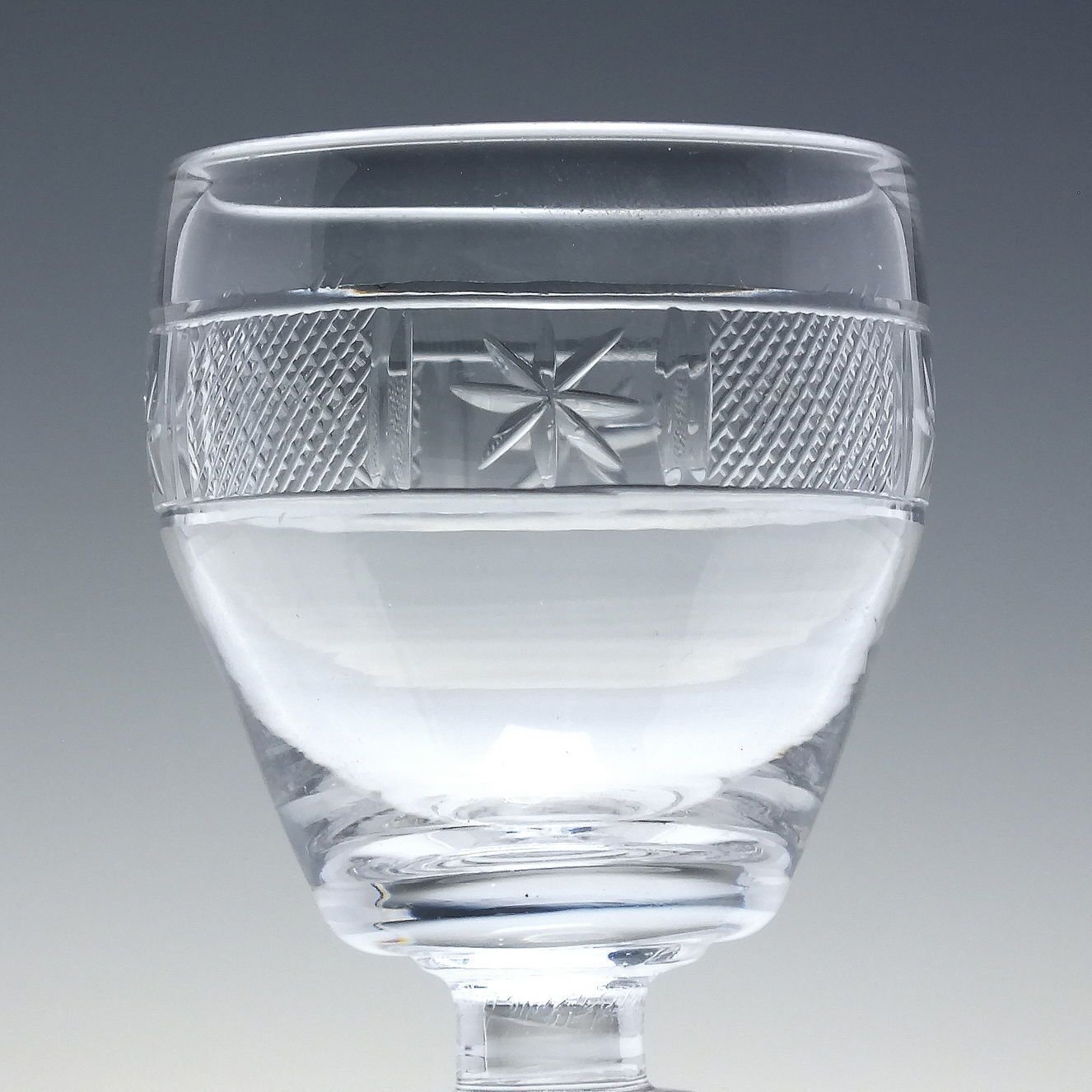Georgian 18th Century Anglo Irish Curved Bucket Bowl Cut Wine C1795 photo for sale