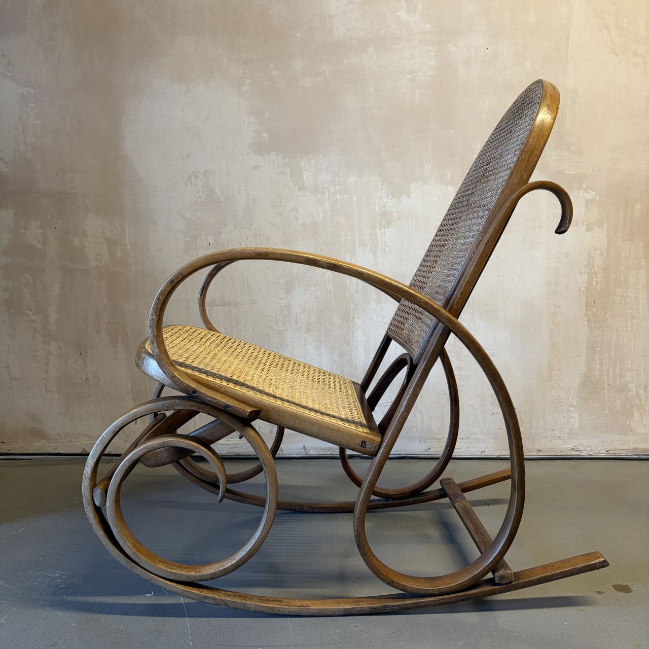 Bentwood And Cane Rocking Chair photo for sale