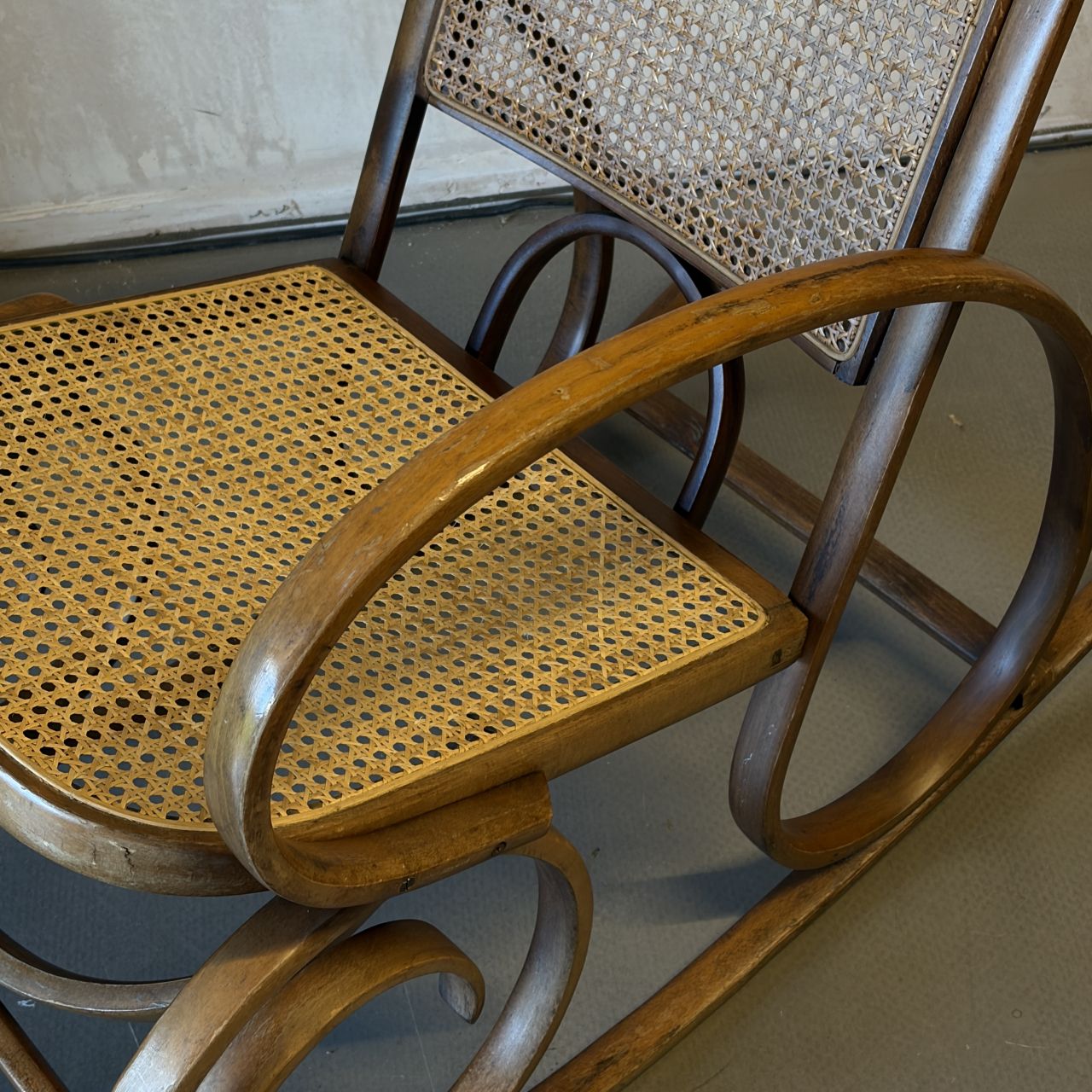 Bentwood And Cane Rocking Chair photo Furniture