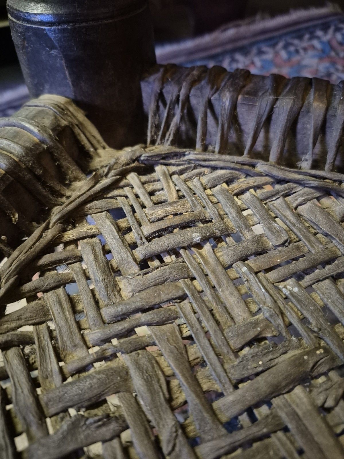 photo vintage Magical Early 19th Century Matched Pair Of Nuristani Swat Valley Bedouin Cedar Ethnic Tribal Chairs