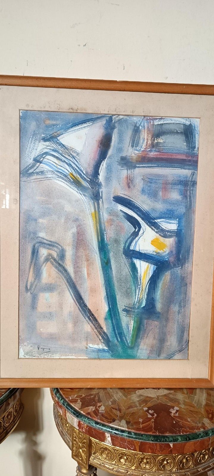Enzo Pregno Mixed Media Painting. (Alexandria Of Egypt, 1898 Florence, 1972) photo Art