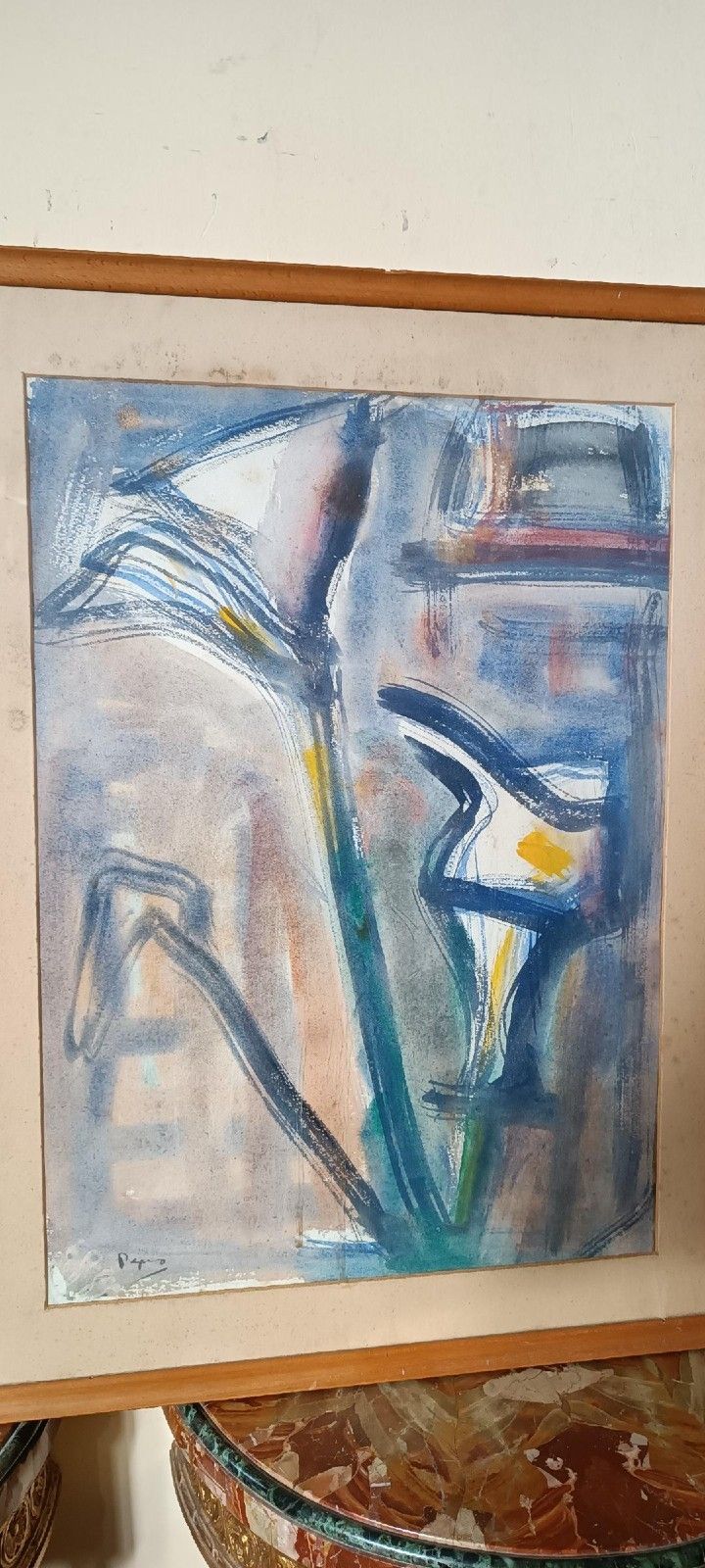 Enzo Pregno Mixed Media Painting. (Alexandria Of Egypt, 1898 Florence, 1972) photo 210.0