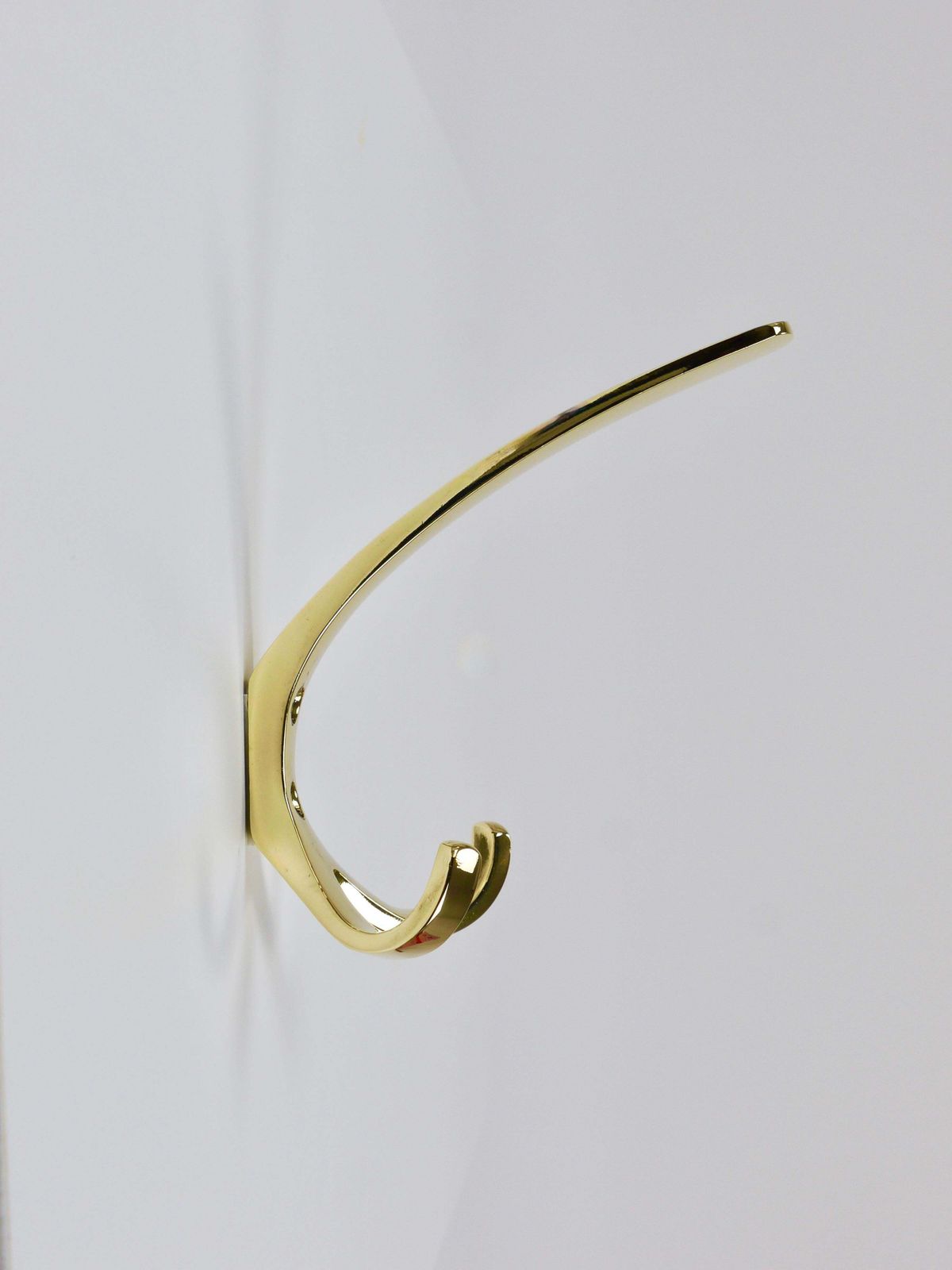 Up To 11 Herta Baller Mid Century Brass Coat Double Wall Hooks, Vienna, 1950s photo 144.0