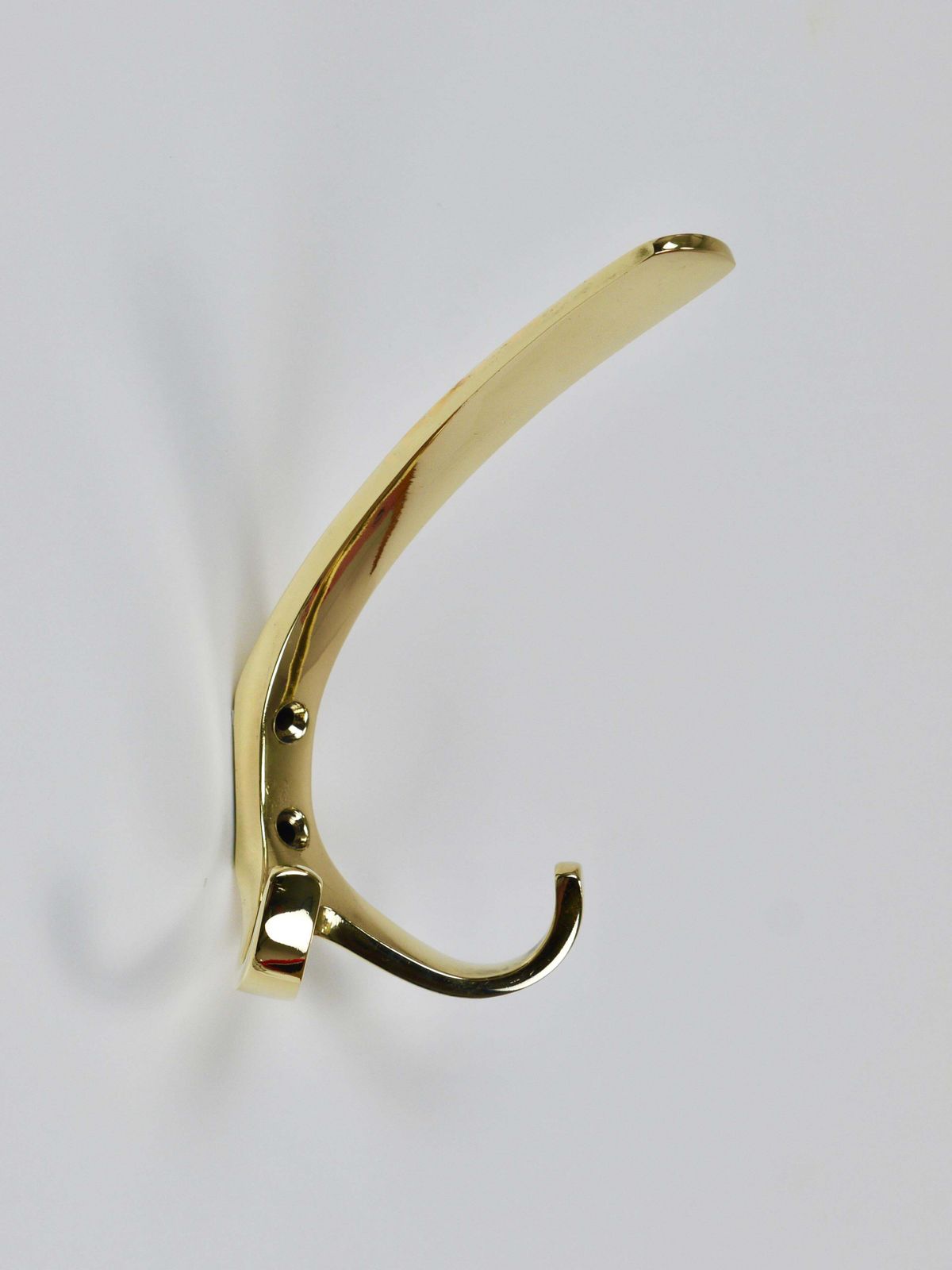 Up To 11 Herta Baller Mid Century Brass Coat Double Wall Hooks, Vienna, 1950s photo buy