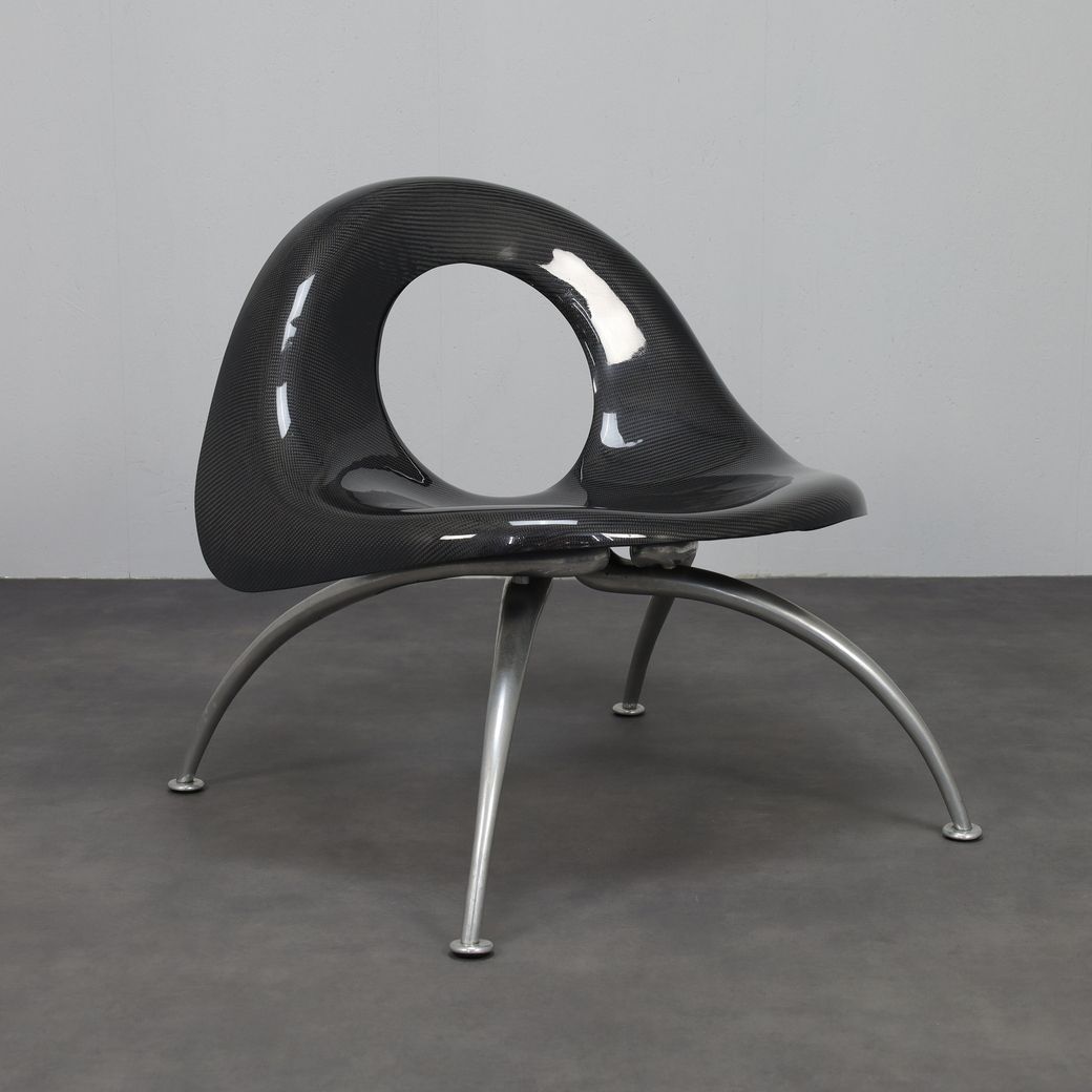 Very Rare Carbon Fibre “Elephant” Lounge Chair Herbert Schultes, Lensvelt photo furniture