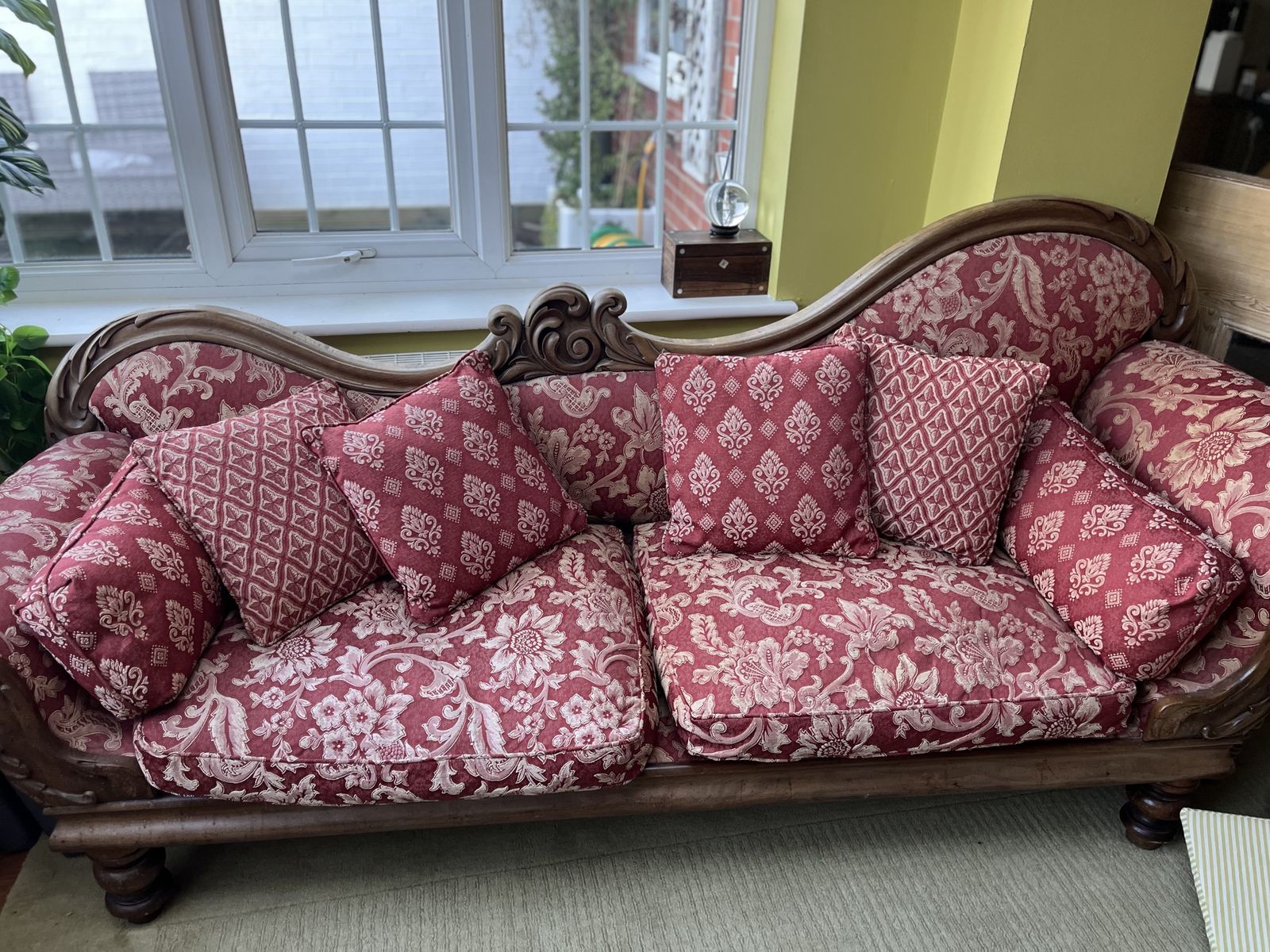 Victorian Mahogany Couch photo for sale