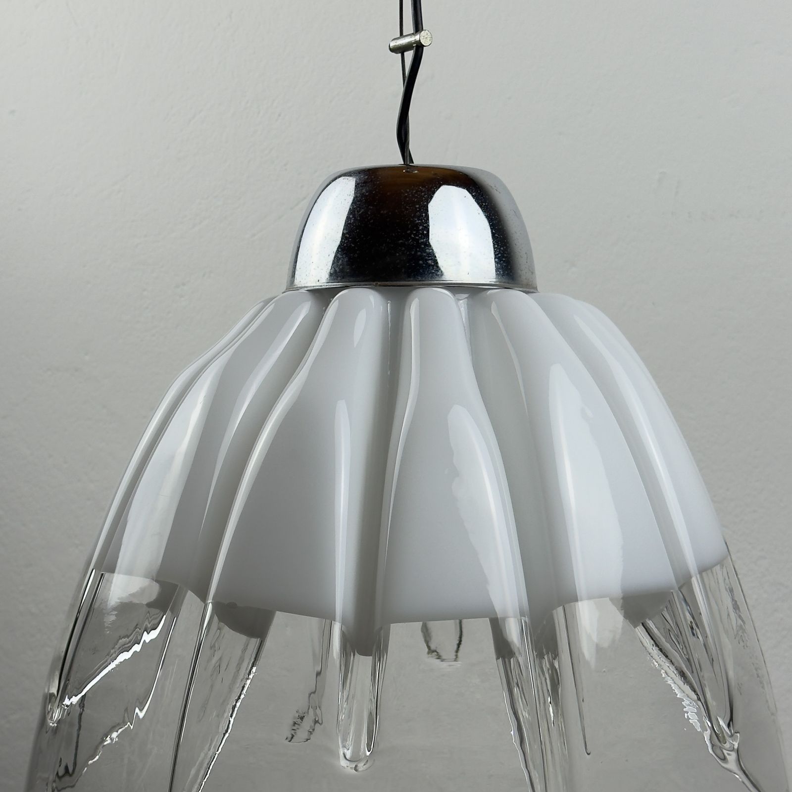 photo vintage Original Murano Pendant Lamp By Toni Zuccheri For Veart, Italy 1960s