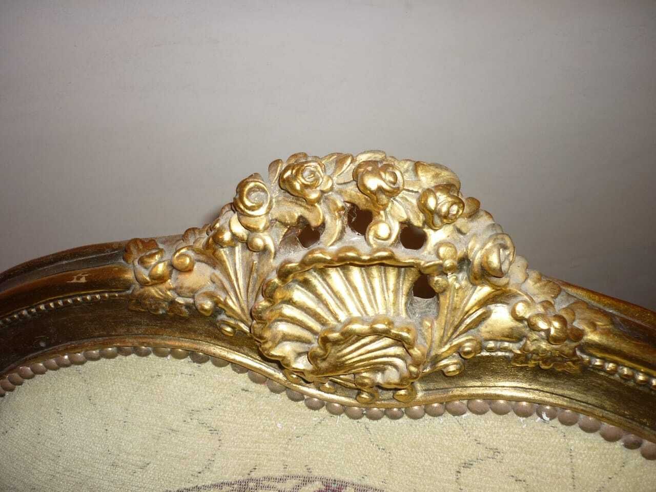 Luxury Interior Decor  French Gold Gilded Armchair – Statement Piece photo furniture