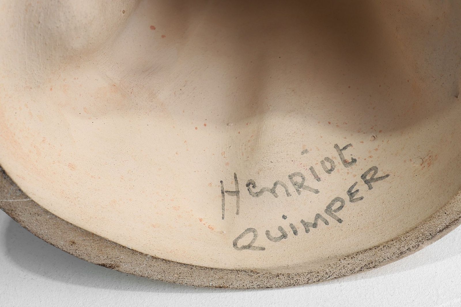 790.0 St. Yves Earthenware Statue By Jos Kervella For Henriot Quimper, France, 1947 photo