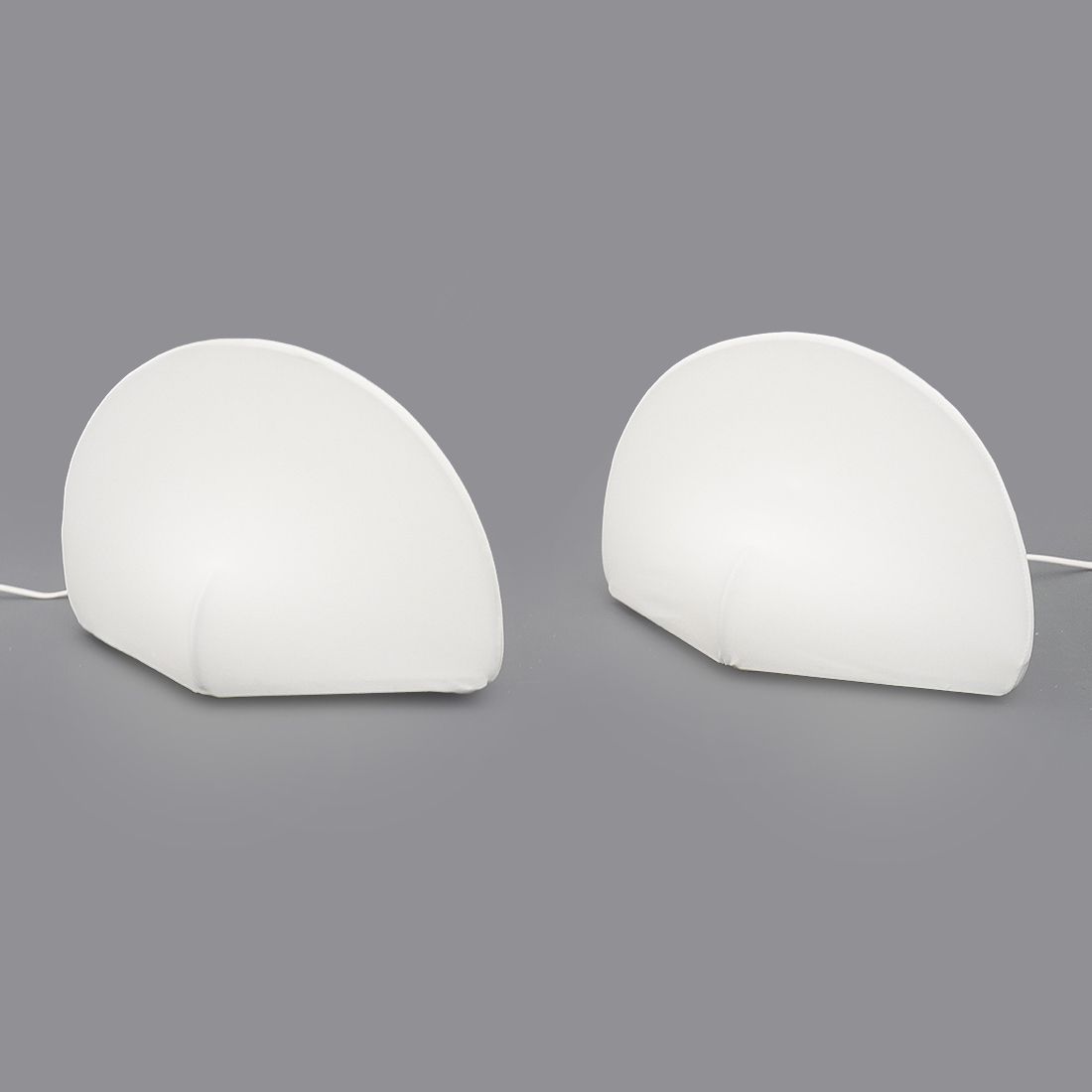 Pair Of “Kaori” Fabric Table Lamps By Kazuhide Takahama For Sirrah, 1970s photo Lighting