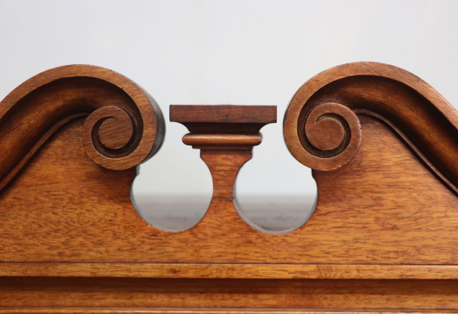 345.0 A Lovely American Walnut Display Cabinet Of Small Proportions. photo