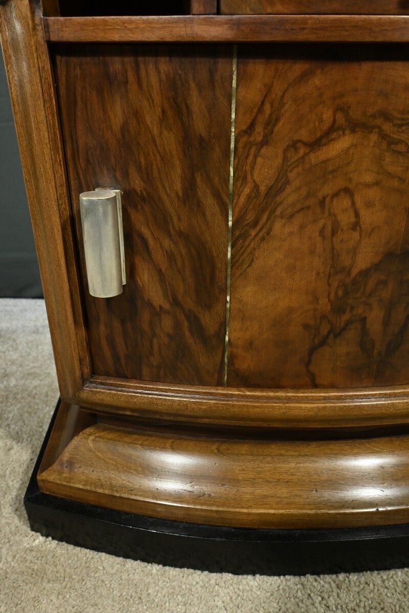 photo vinterior Walnut Burl Bedside Table, Art Deco – 1930