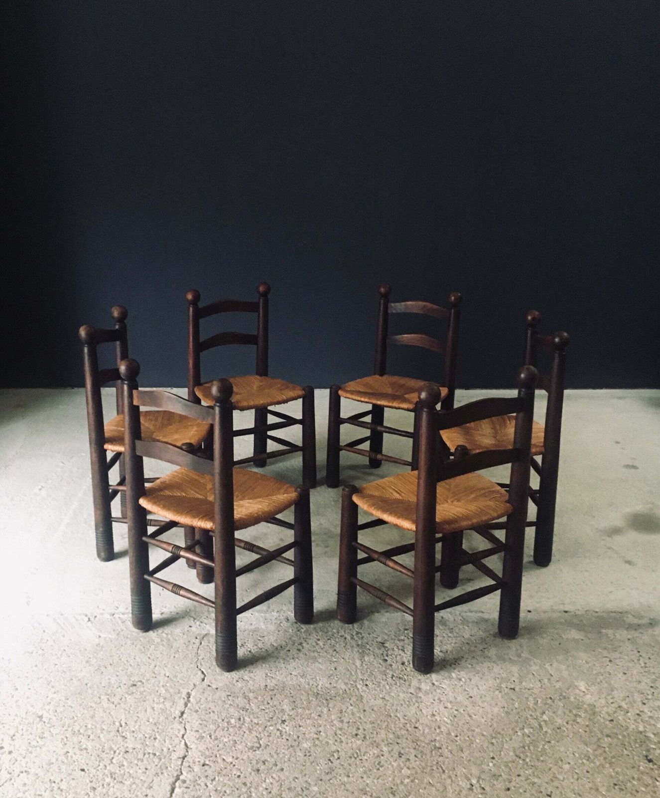 Eetkamerstoelen In French Provincial Stijl Van Charles Dudouyt, Frankrijk, Jaren 1940 photo for sale