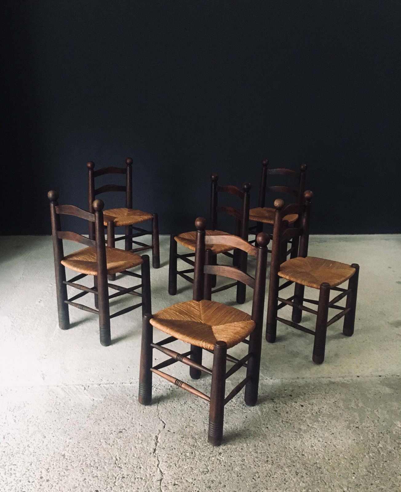 Eetkamerstoelen In French Provincial Stijl Van Charles Dudouyt, Frankrijk, Jaren 1940 photo 4500.0