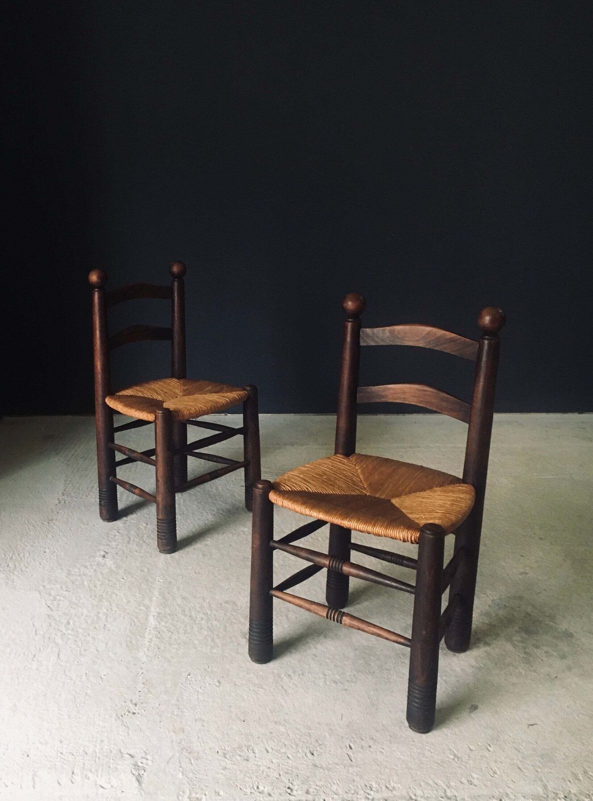 photo furniture Eetkamerstoelen In French Provincial Stijl Van Charles Dudouyt, Frankrijk, Jaren 1940