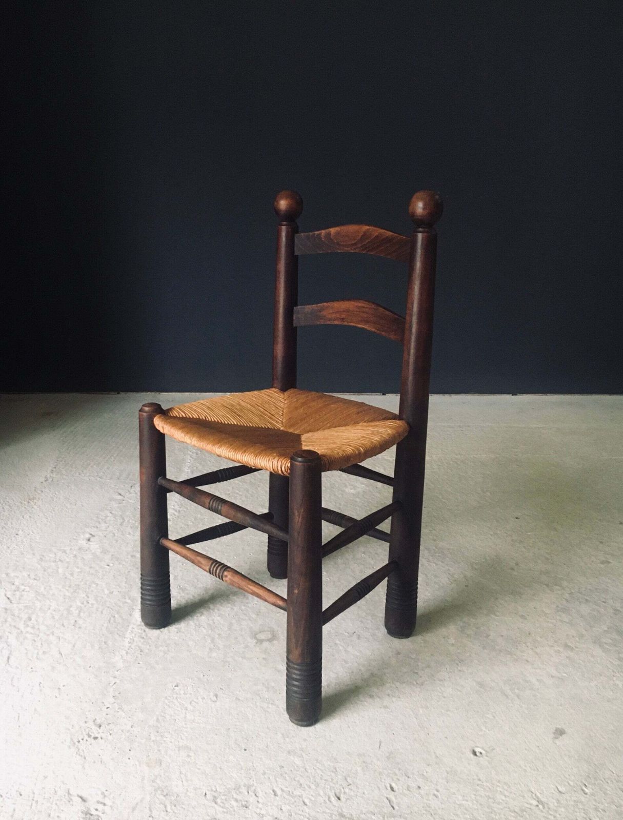 photo vinterior French Provincial Design Dining Chairs By Charles Dudouyt, France 1940's