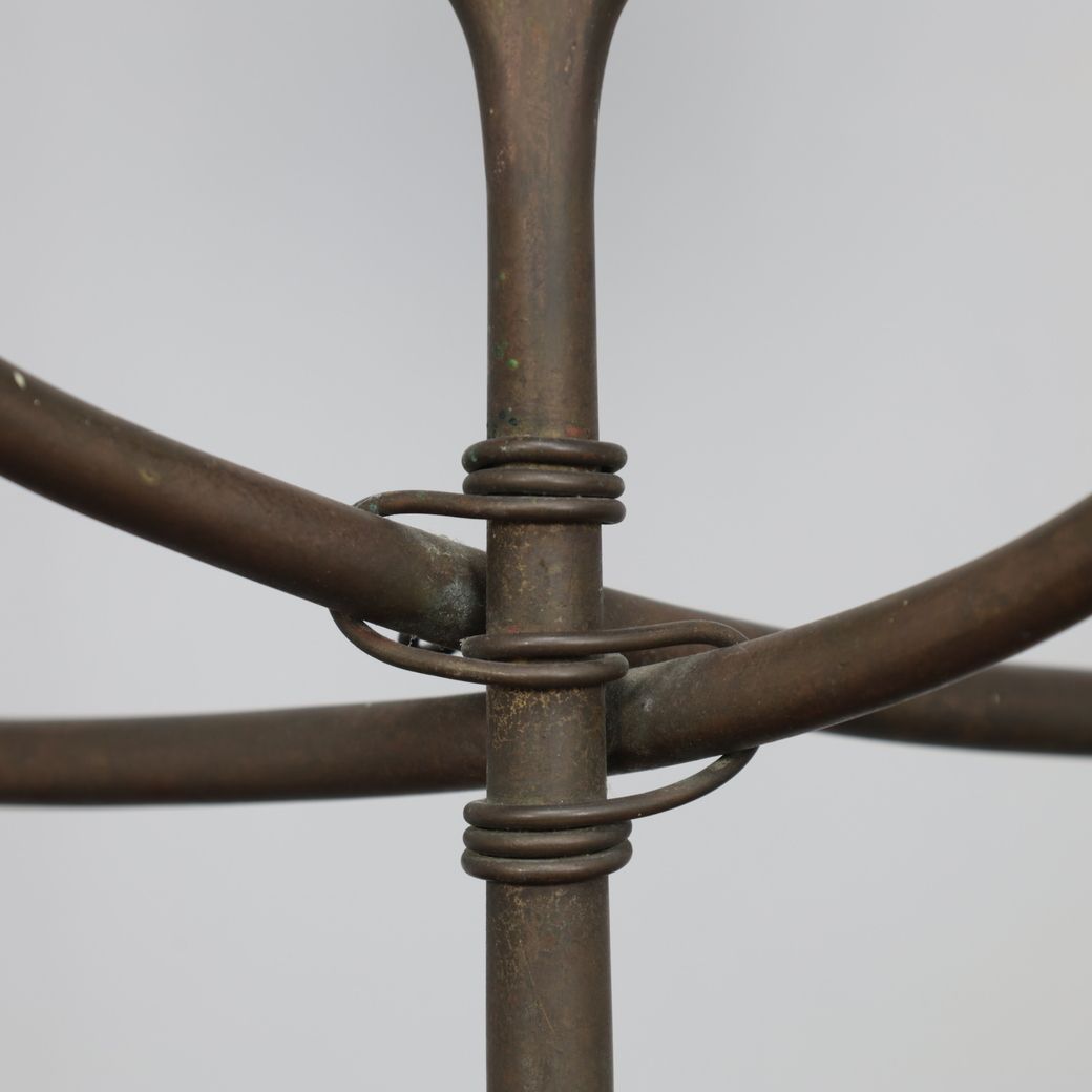 Unique Hand Forged Floor Candelabra, Netherlands, C. 1925–1938 photo vinterior