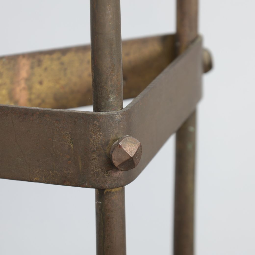 photo furniture Unique Hand Forged Floor Candelabra, Netherlands, C. 1925–1938