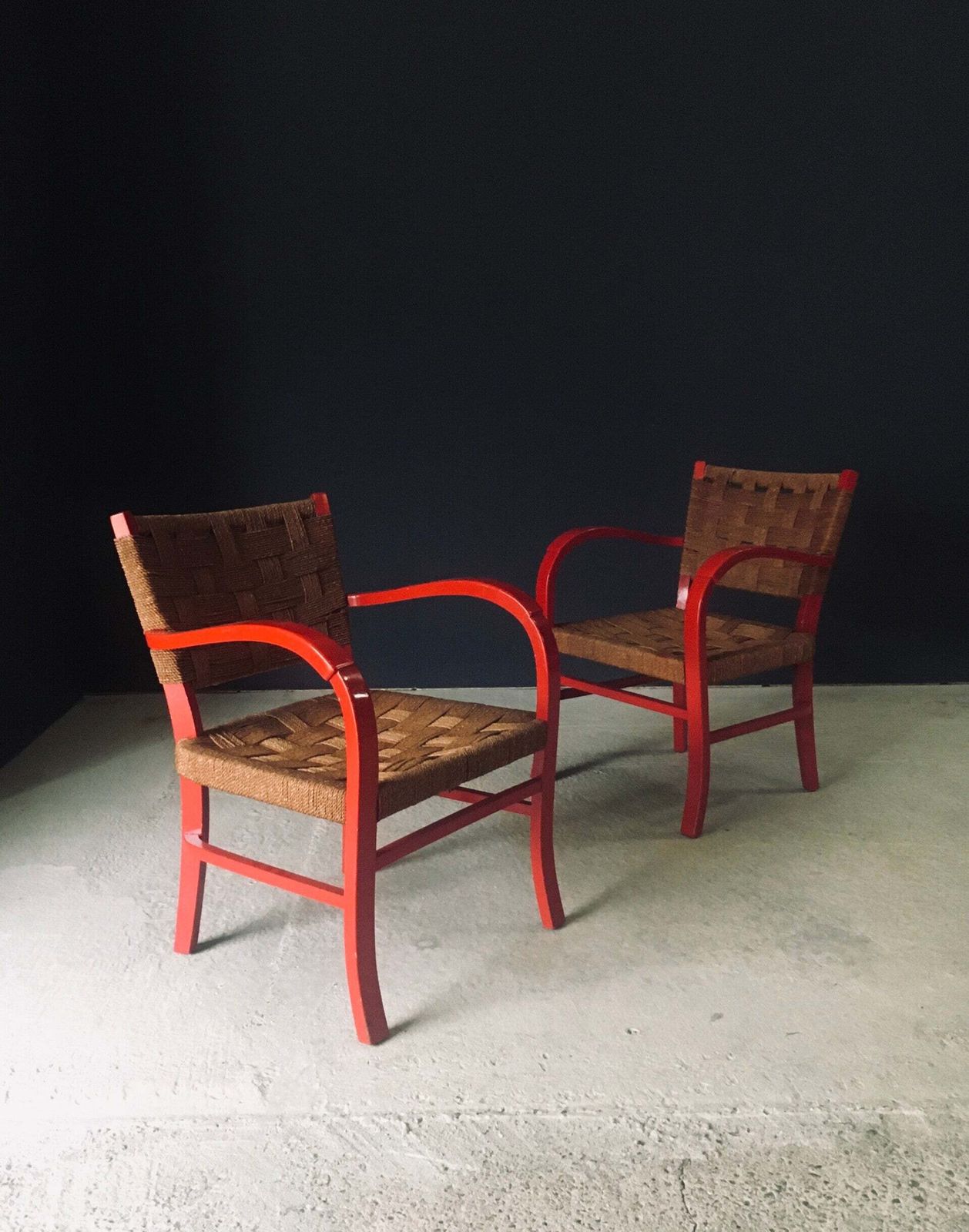 Mediterrane Design Fauteuils, Set Van 2 – Frankrijk, Ca. Jaren 1950