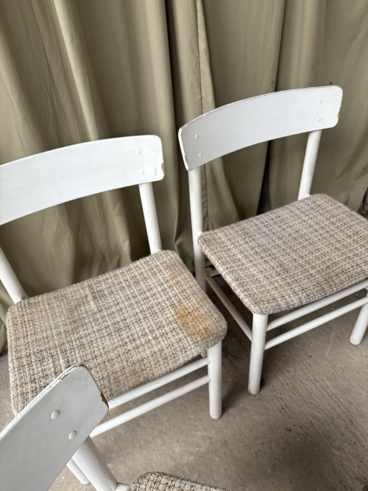 photo buy Vtg Mid Century Set Of 4 Dining Chairs Danish Scandi Retro R954