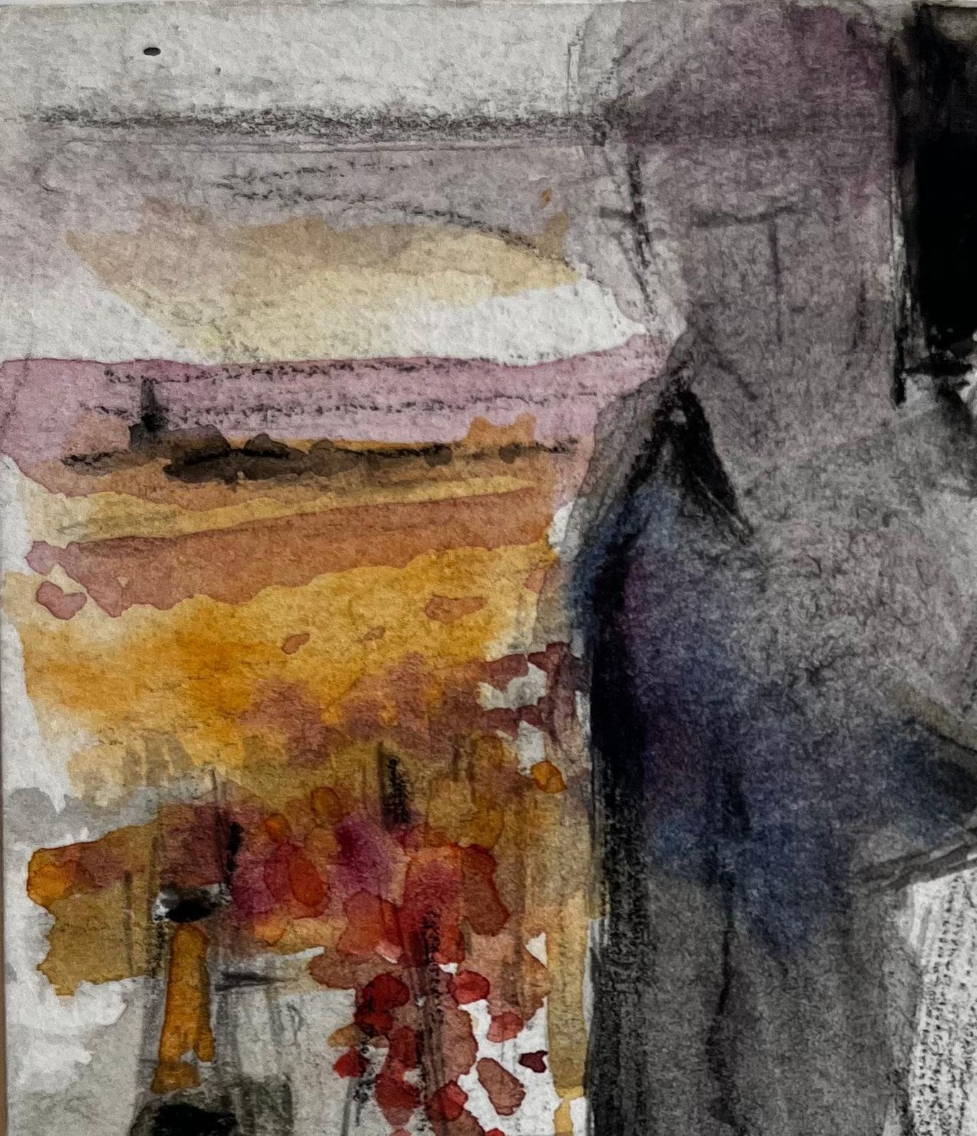 Pierre Neveuabstract Figurative Interior Still Life With Bottle Flowers And Seated Figure photo Art