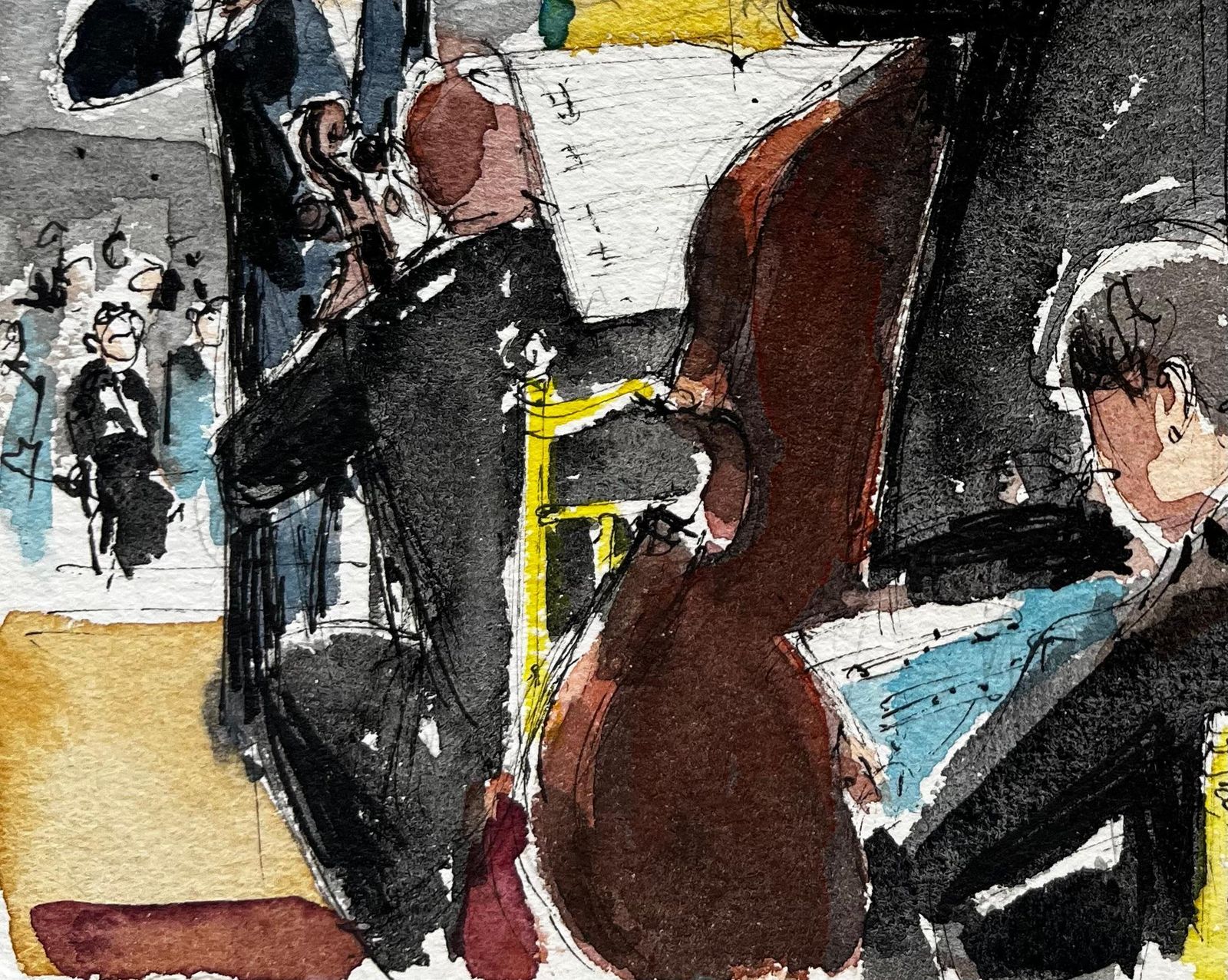 Pierre Neveuorchestra Rehearsal With Conductor And Musicians Classical Music Ensemble photo buy