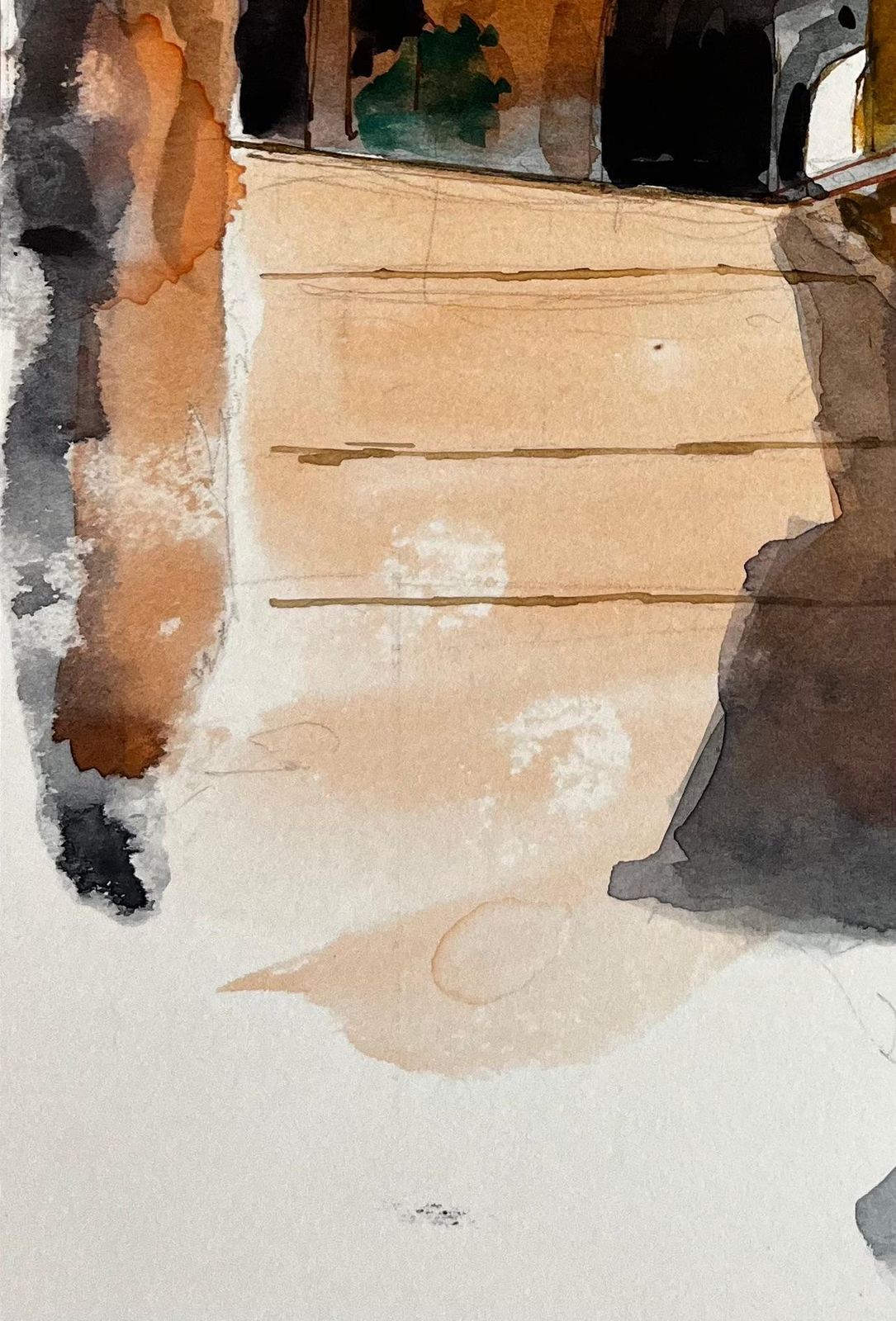 Pierre Neveufrench Village Archway Stone Passage Terracotta Houses And Sunlit Alley photo vinterior